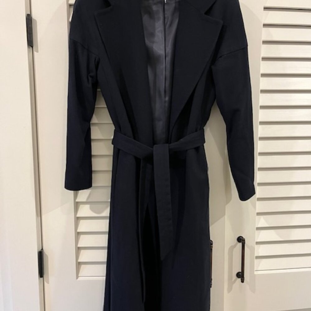 Wellington Fashions Featherlite Wool Coat and tie waist 1950s